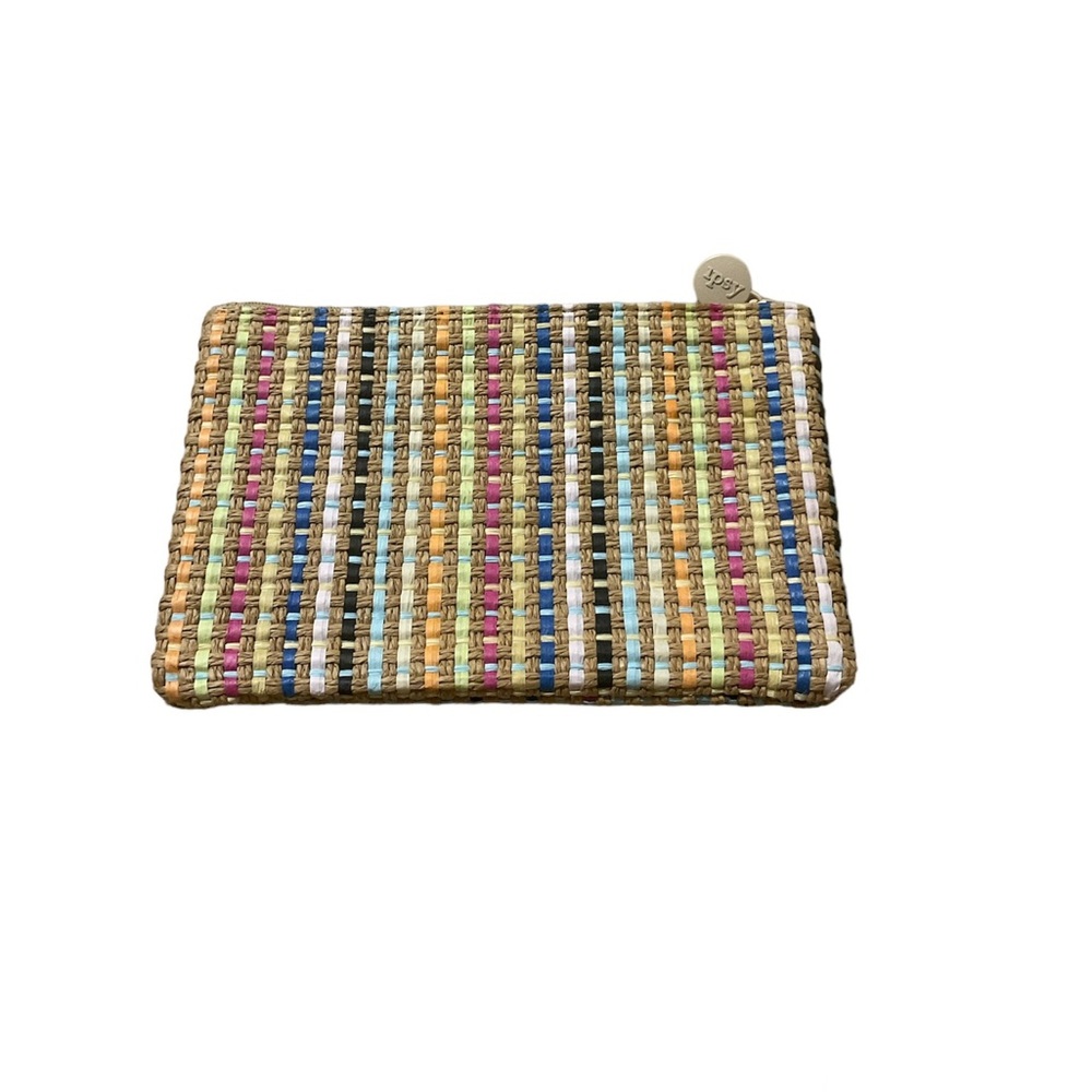 Ipsy Bag Cosmetic Make Up Travel Multi Use Pouch Tan Multi Color